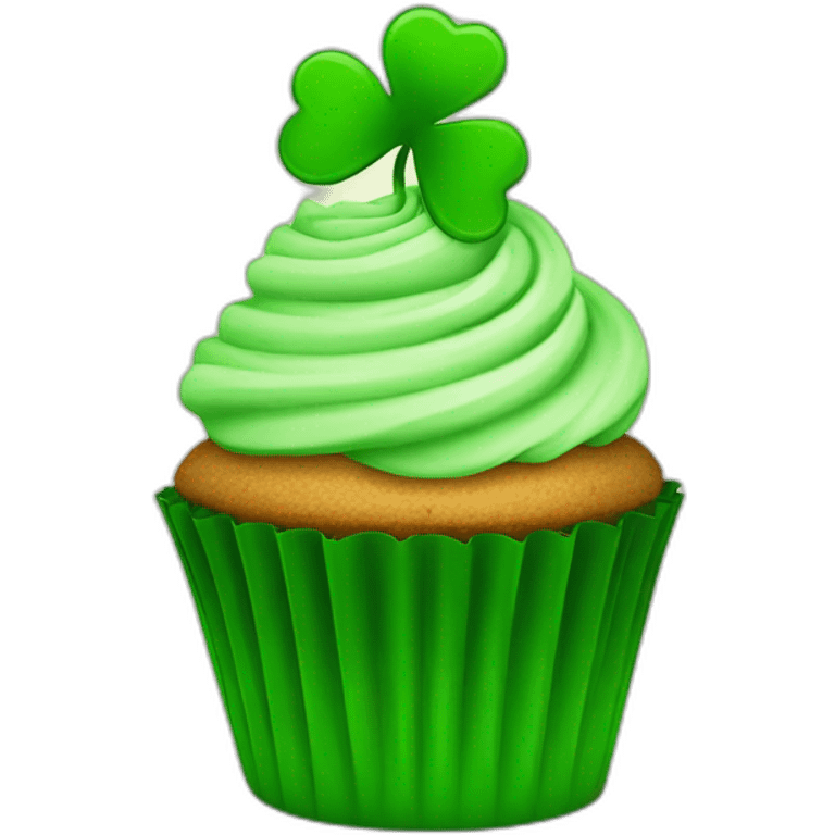 hppy st patrick day cupcake emoji