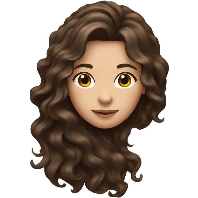 brunette girl emoji