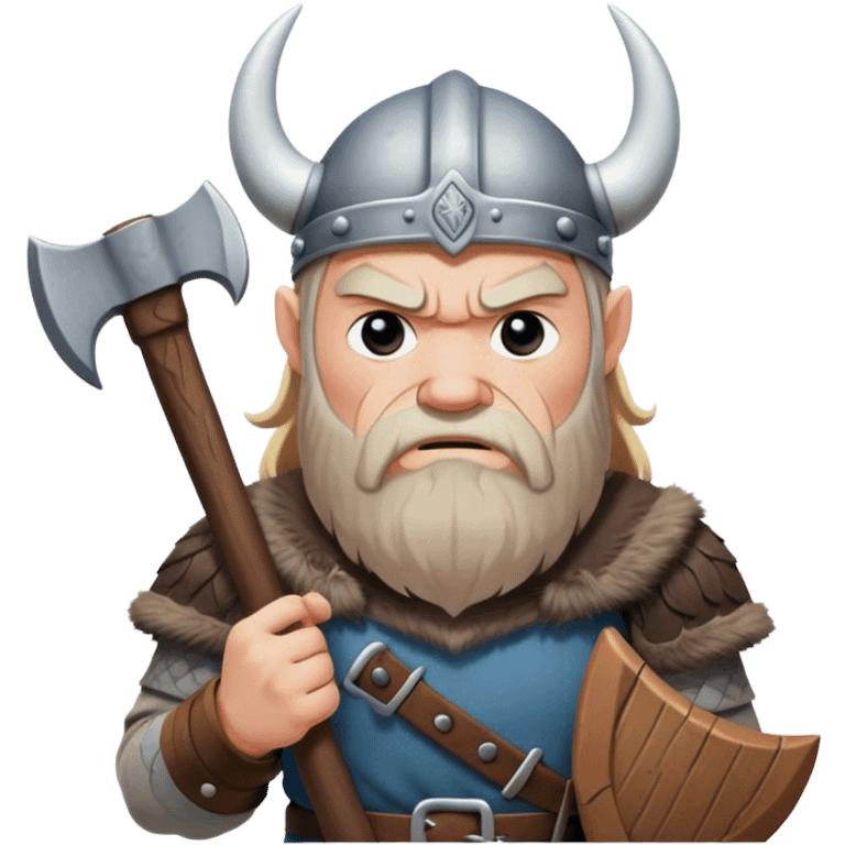 sad Viking with an ax in his hands
realistic emoji