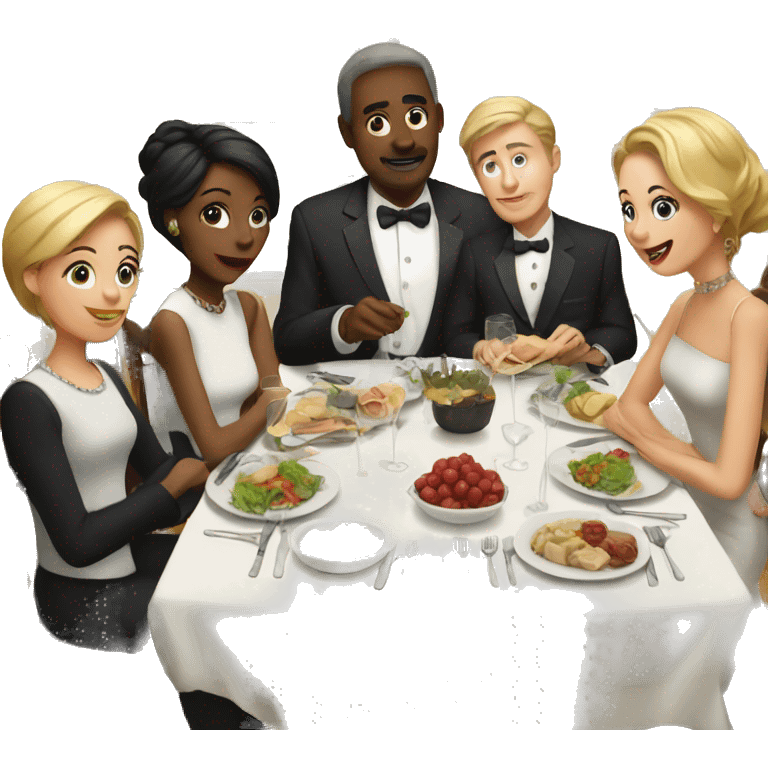 Dinner party emoji