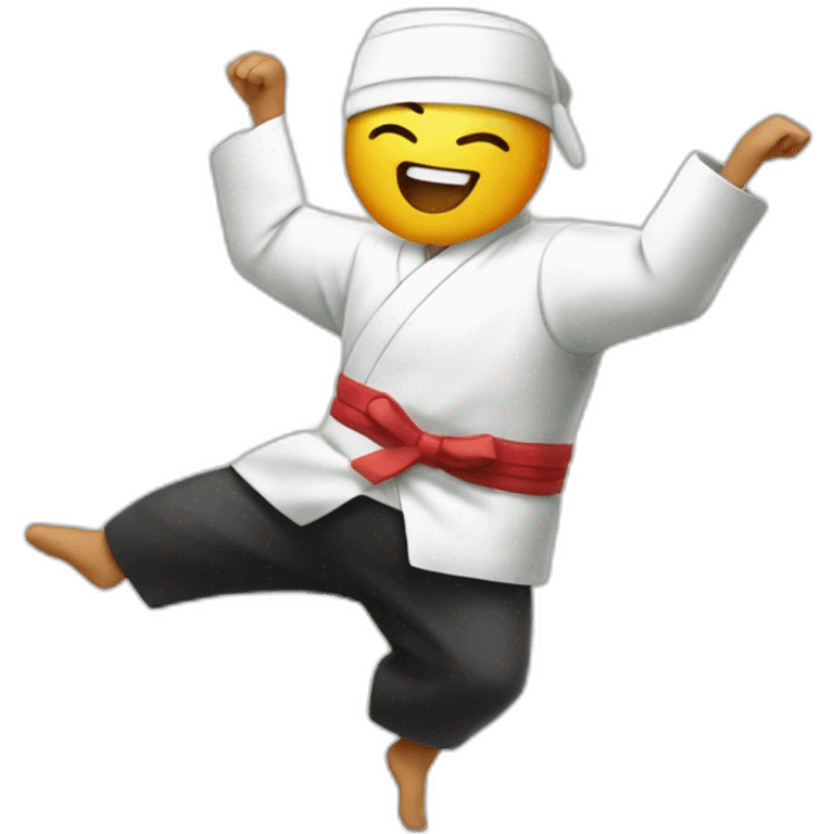 Dancing sushi emoji