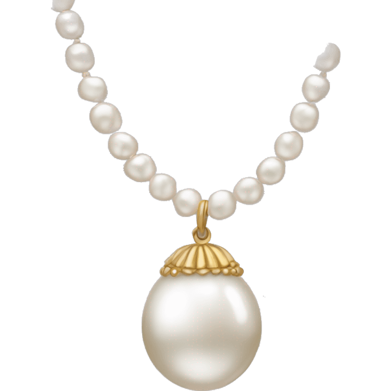 Pearl necklace emoji