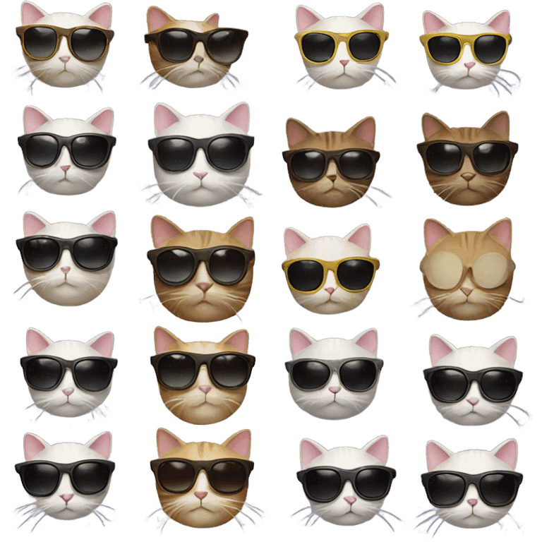 Cat with sunglasses emoji