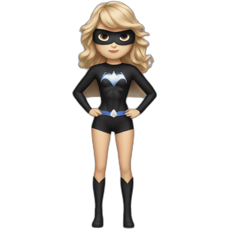 taylor swift wearing a superhero outfit full body emoji