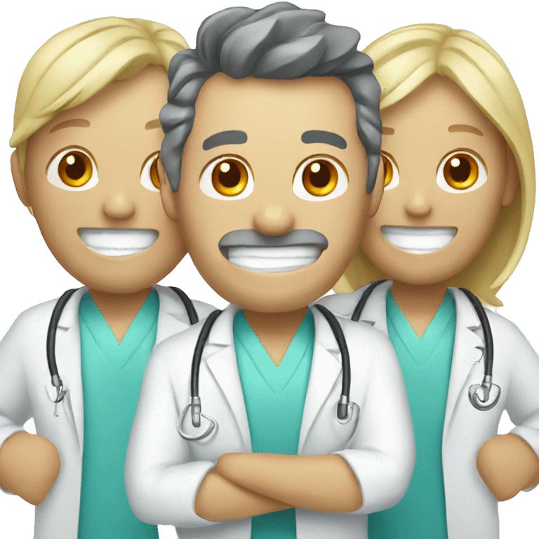 Dentists with headphones emoji