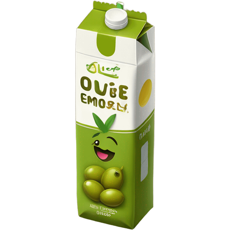 Olive juice box emoji