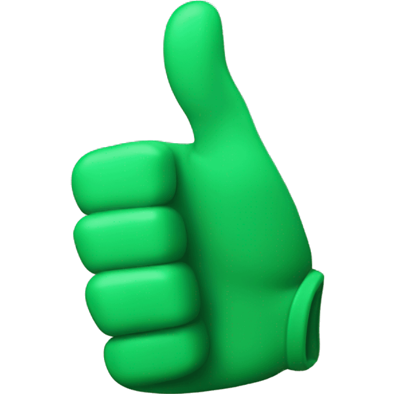 green hand thumbs up emoji