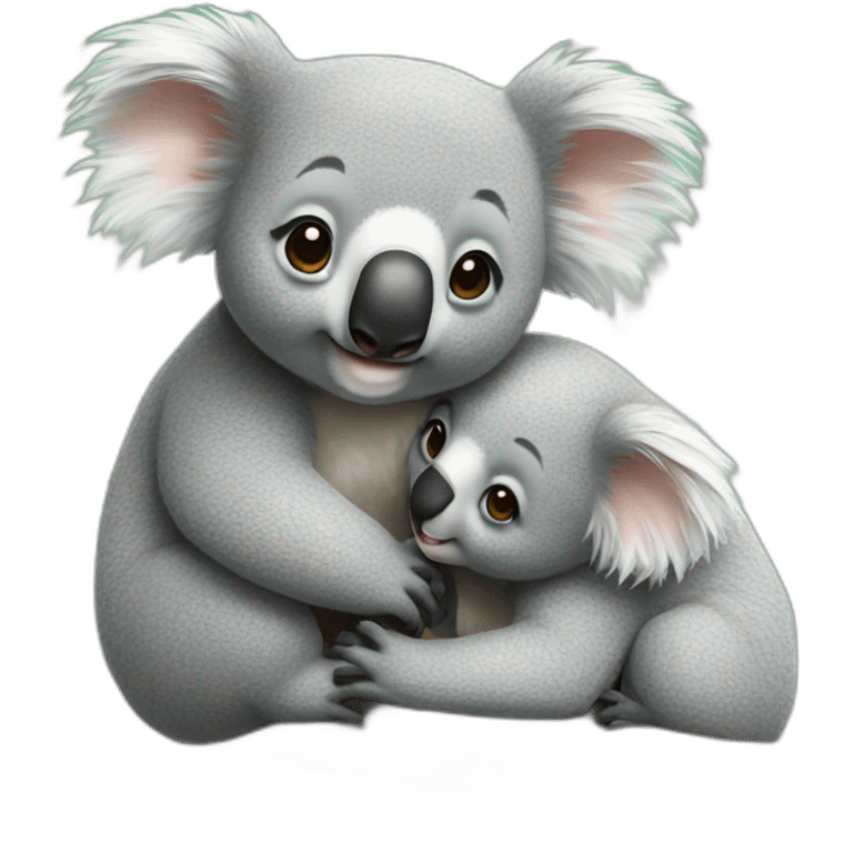 Koala kissing emoji