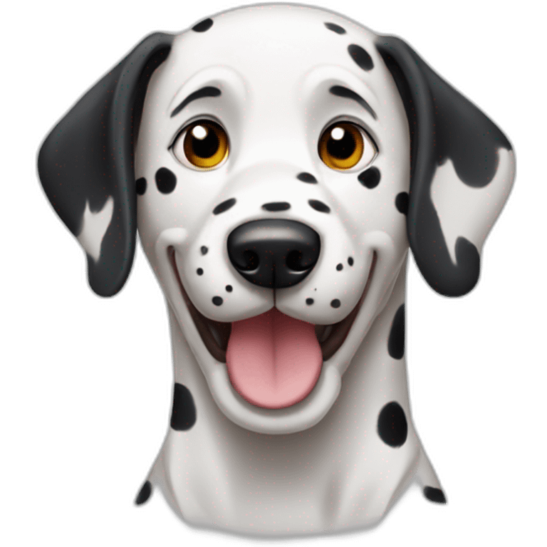 Happy dalmatian emoji