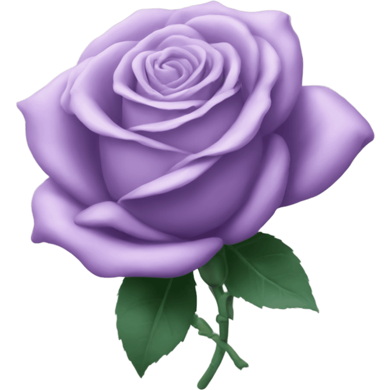 Lilac rose emoji