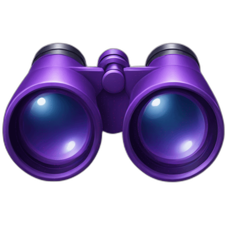 purple binoculars emoji