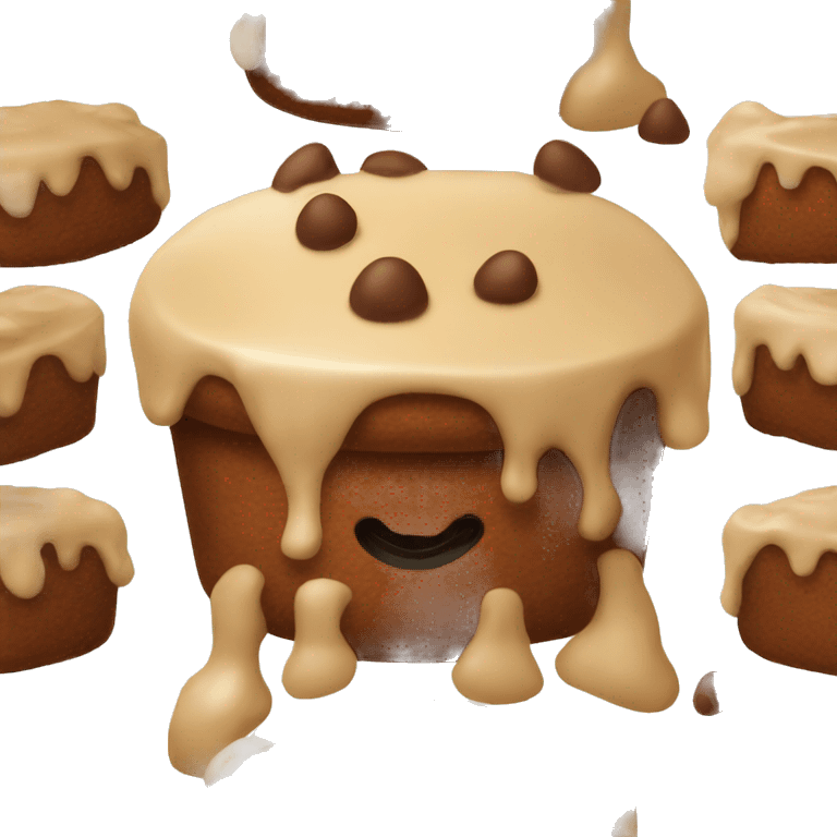 Sloppy brown pudding  emoji