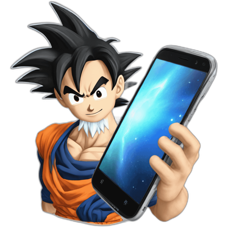 Goku-ultra-instinc-take-phone emoji