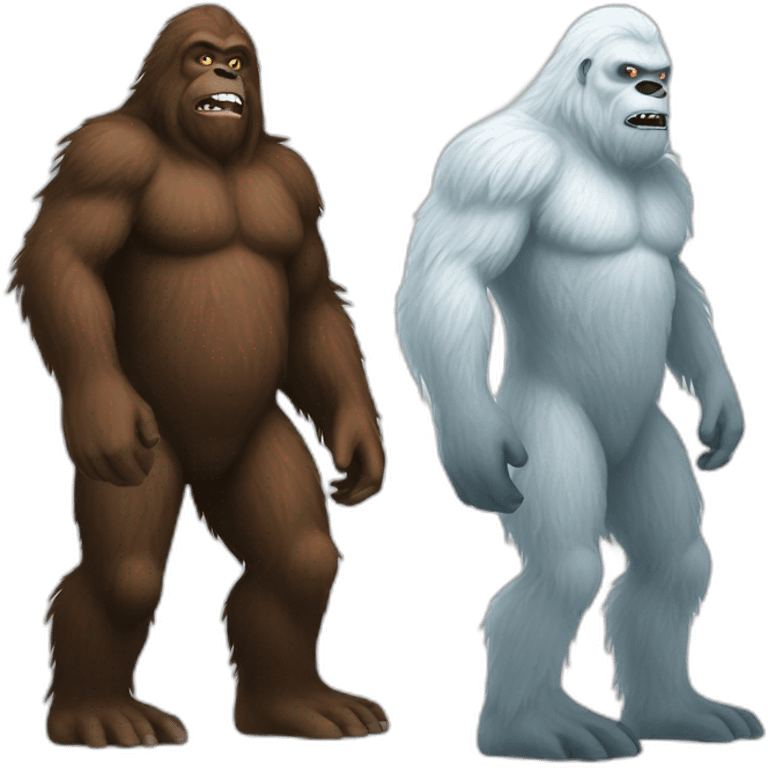 sasquatch vs yeti emoji