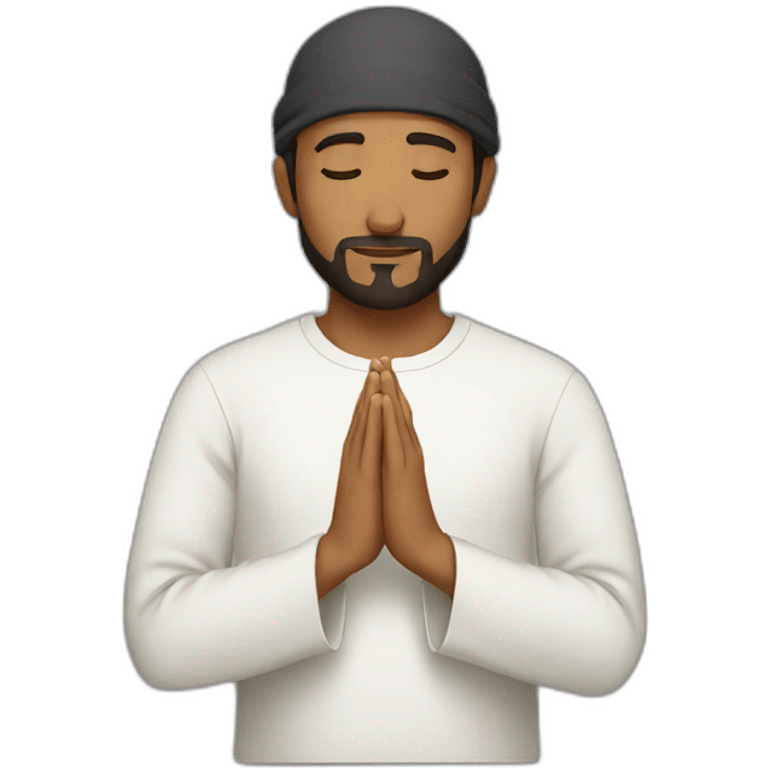 Muslim man praying emoji