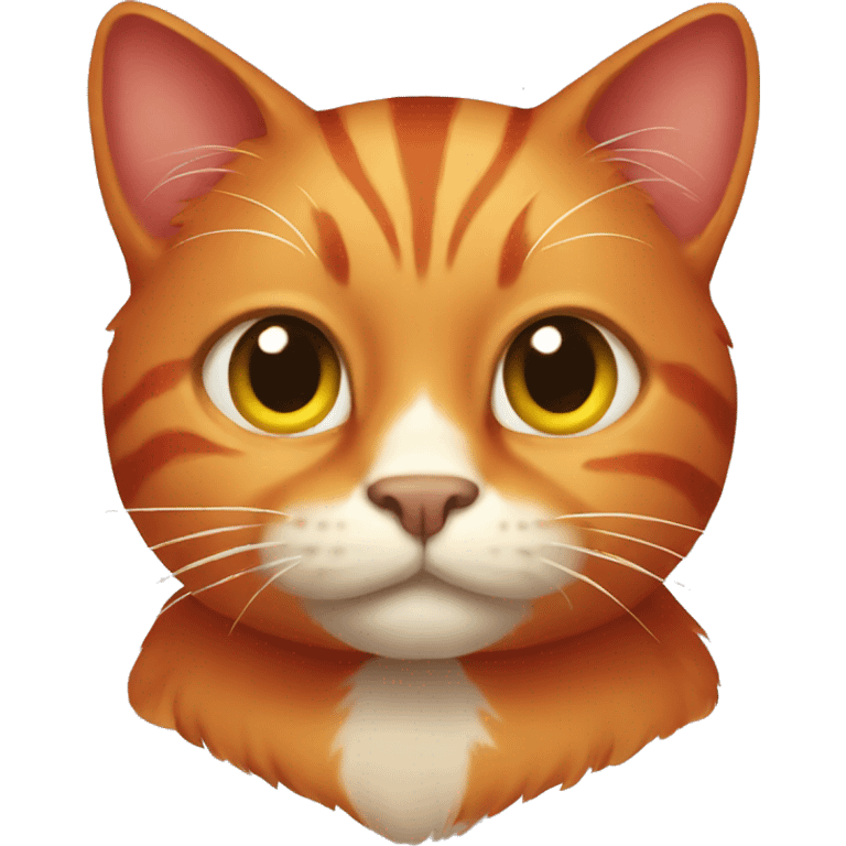 Red cat emoji