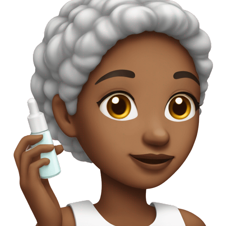 Girl doing skincare  emoji