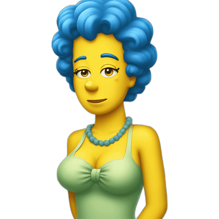 Marge simpson a swimswear emoji