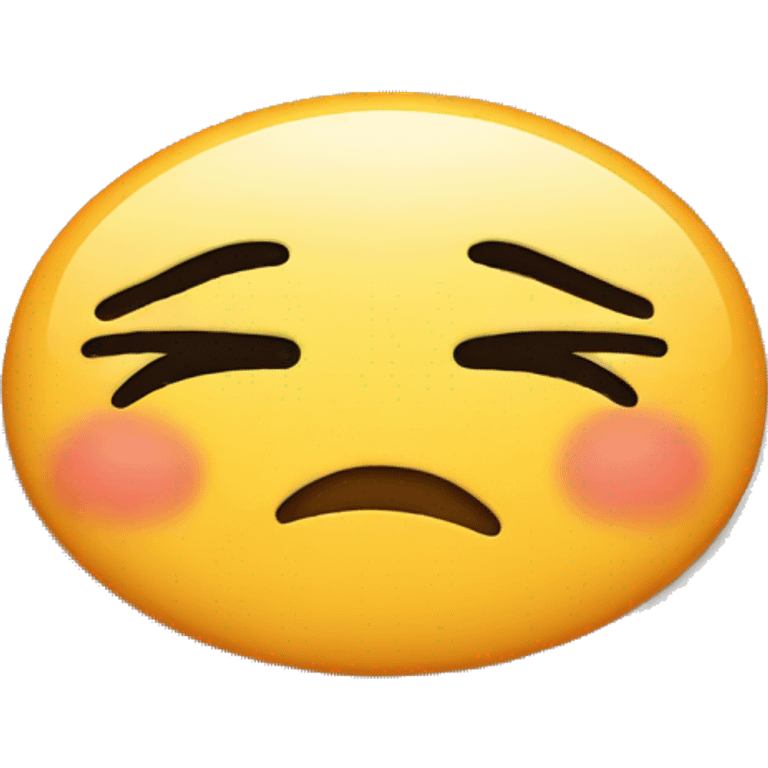 exhausted sad kiss emoji face emoji