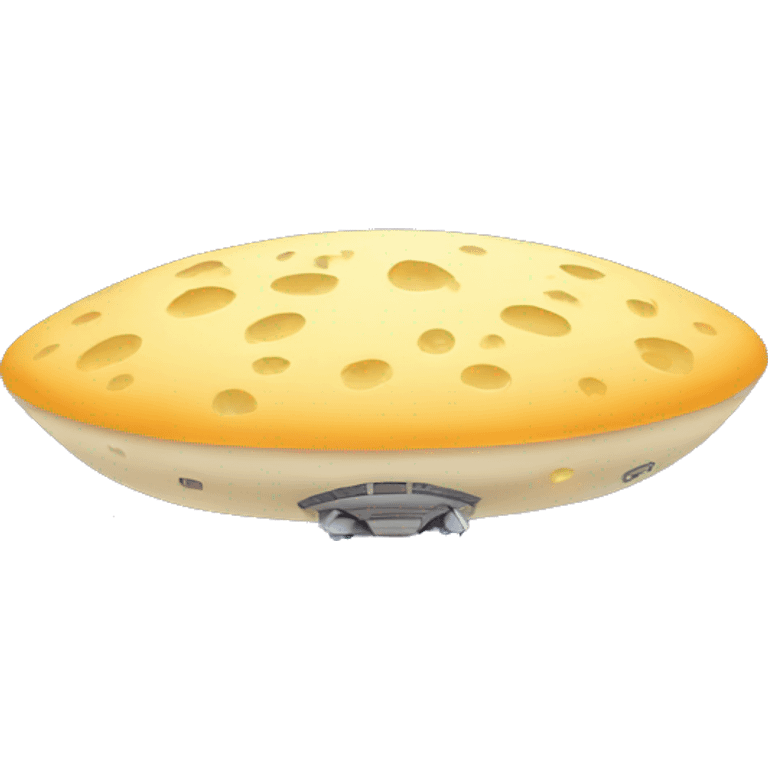 ufo abducting cheese emoji