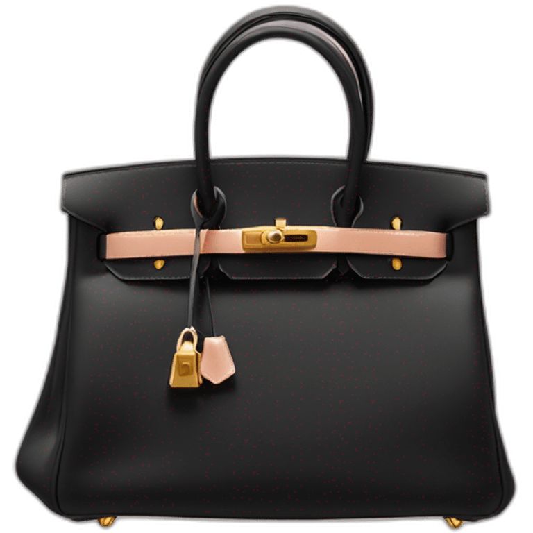 Hermès birkin bag black emoji