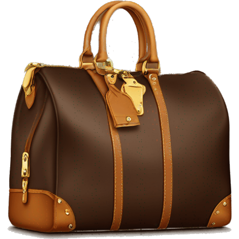 Louis Vuitton brown bag emoji