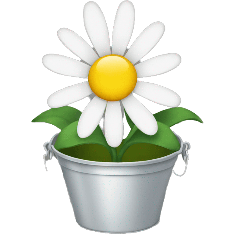 Daisy flower bucket emoji