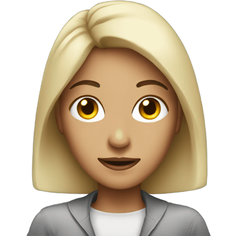 Women who does laser emoji