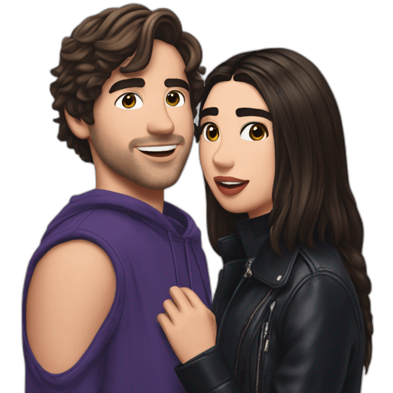 paul jason klein with dua lipa emoji