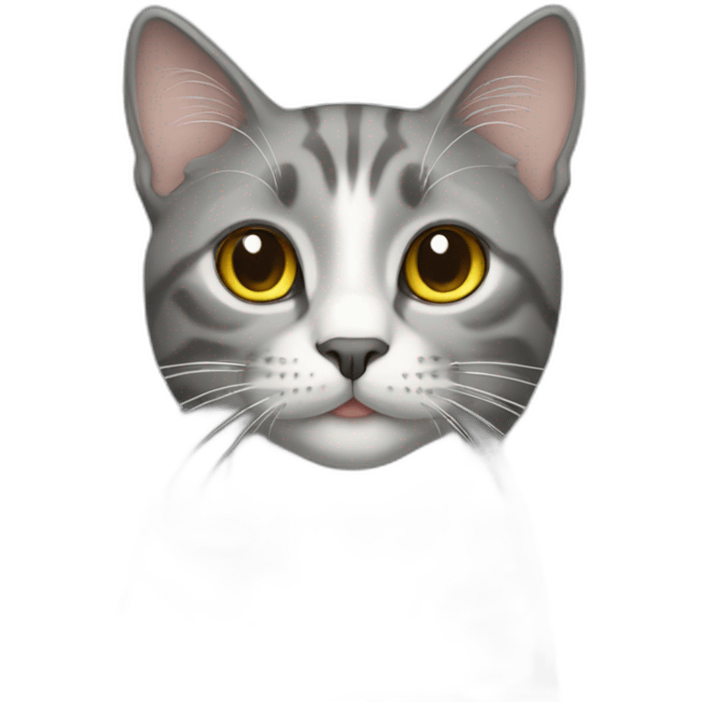 Cat grey emoji