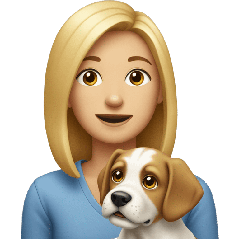 Dog with puppy’s emoji