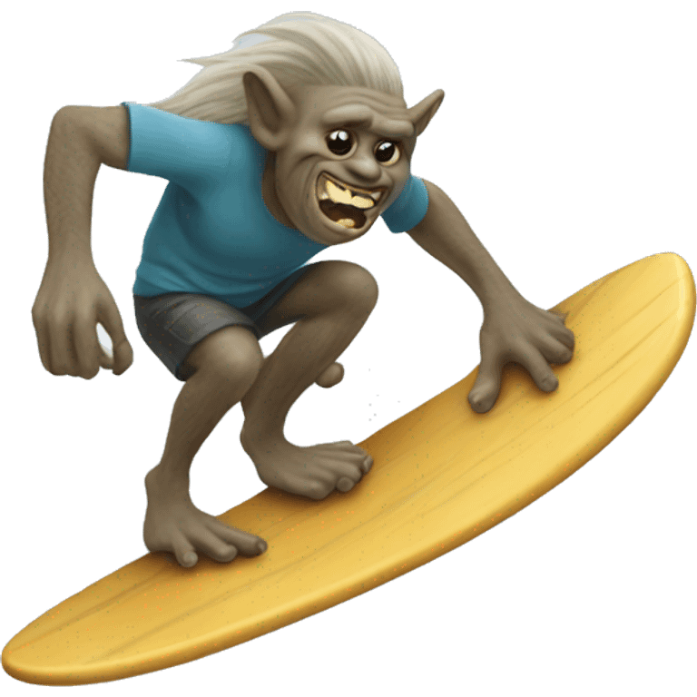 troll surfing emoji