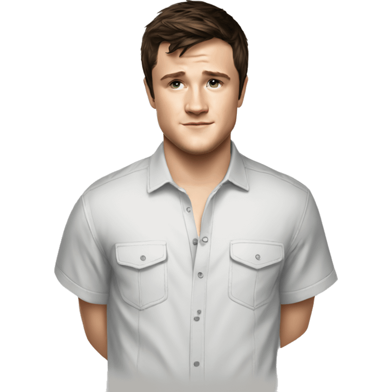 josh hutcherson wearing shirt emoji