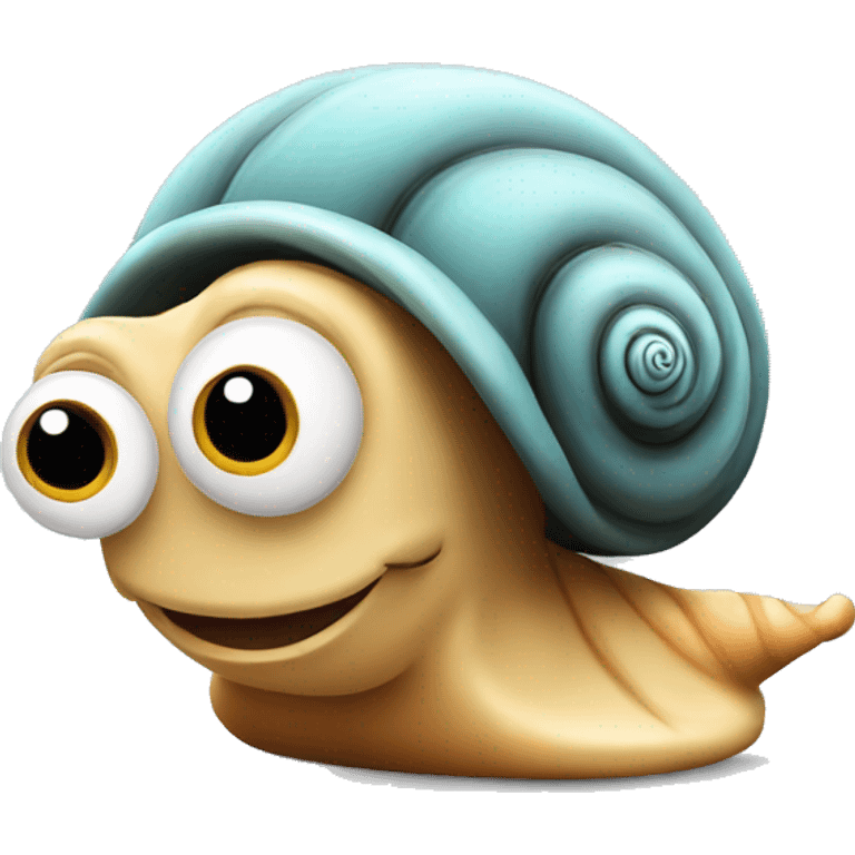 smiing cartoon snail emoji