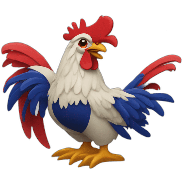 French rugby team rooster emoji