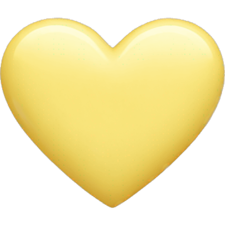 pastel yellow heart emoji