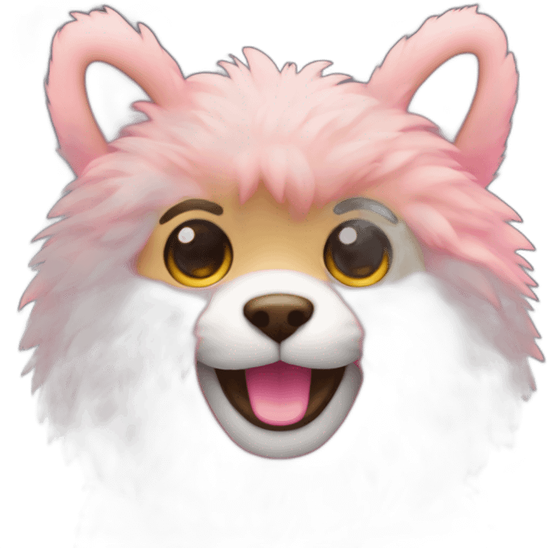 A PINK TOY WITH FUR  emoji