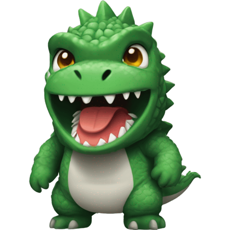 Cute Godzilla emoji