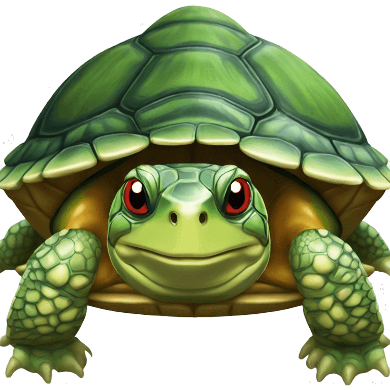 Red-eared slider turtle terrapin emoji