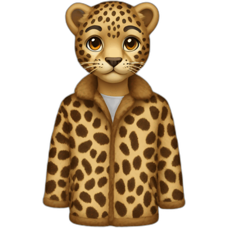 leopard fur coat emoji