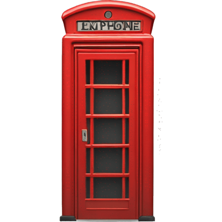 Red phone booth emoji