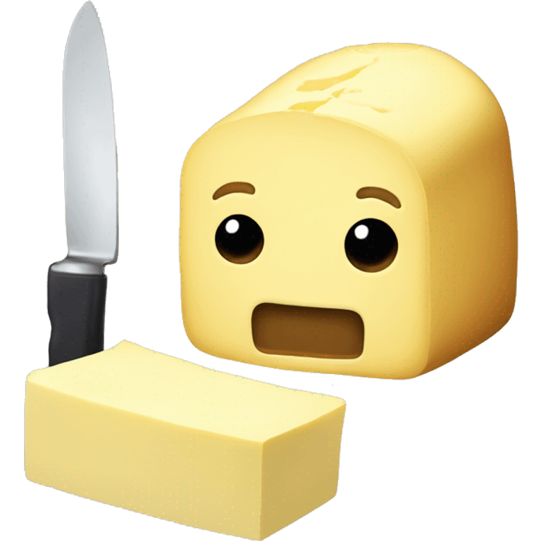 Sentient butter with knife emoji