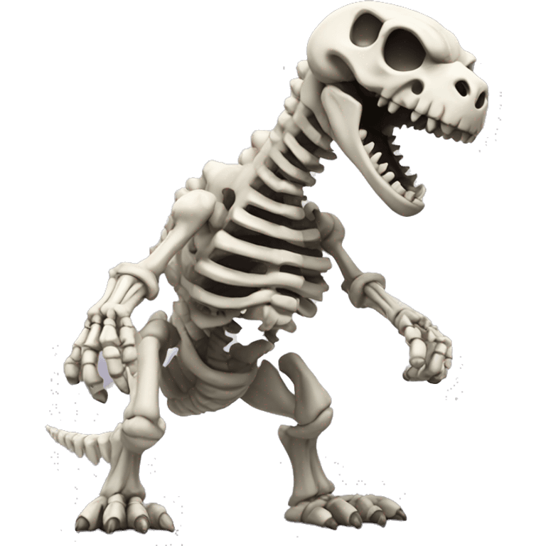 Skeleton Godzilla toy emoji