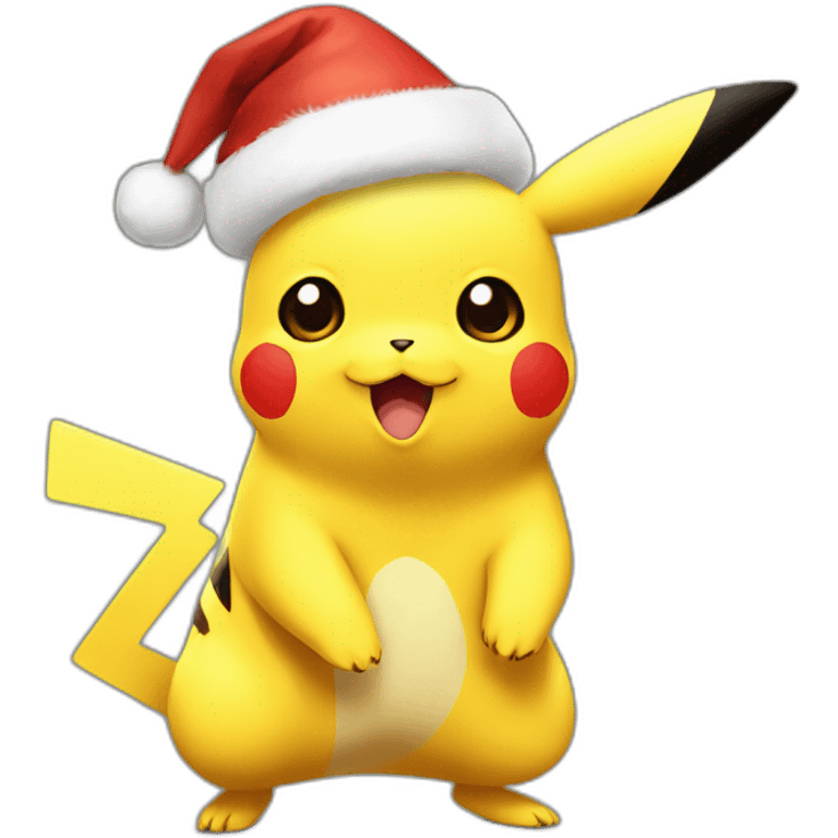 pikachu christmas emoji