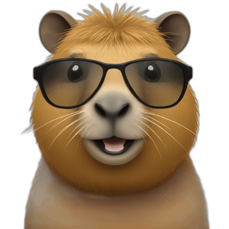 Capybara with sunglasses emoji