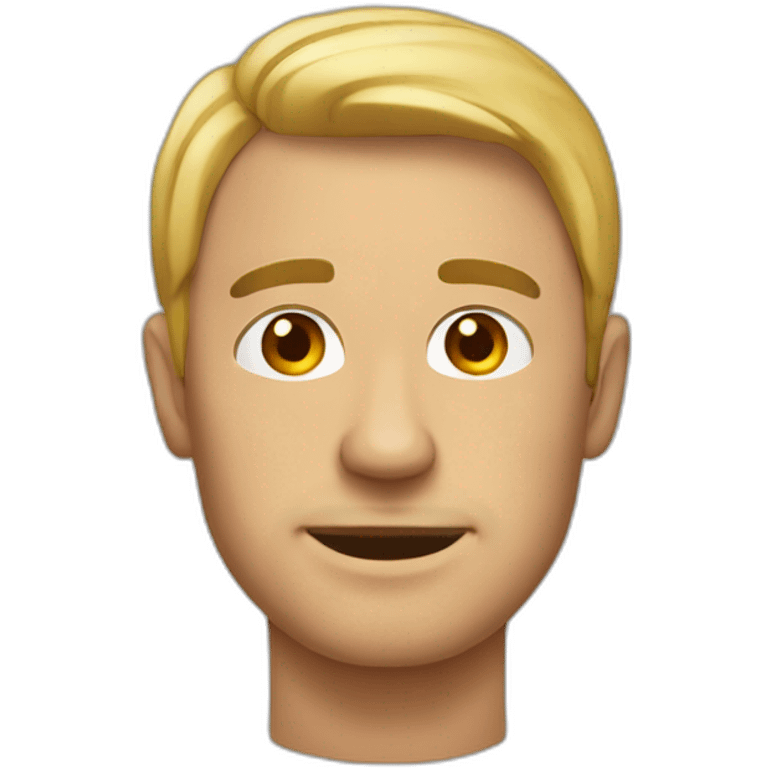 Hombre sin pelo en la cabeza emoji