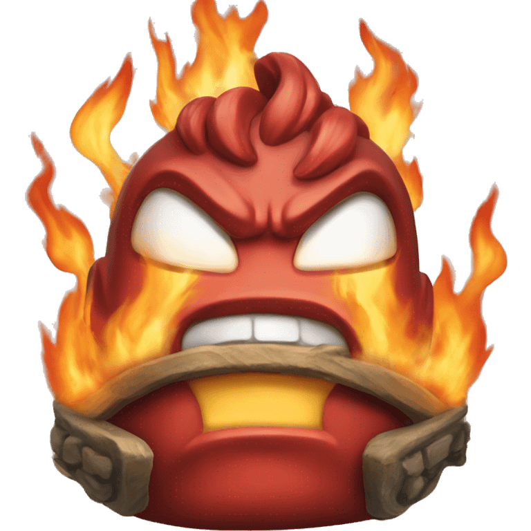 Firey from Battle For Dream Island. The object show emoji