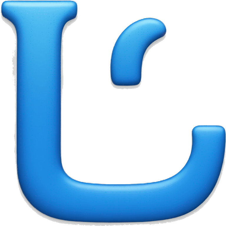 Blue letter "i" emoji