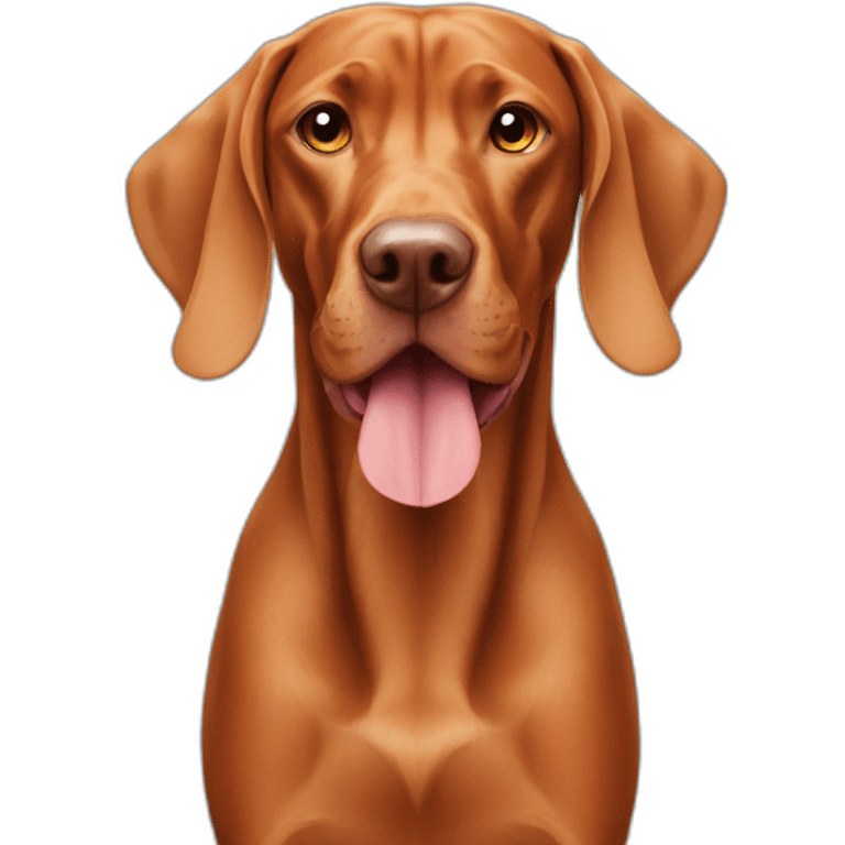 magyar vizsla eating emoji