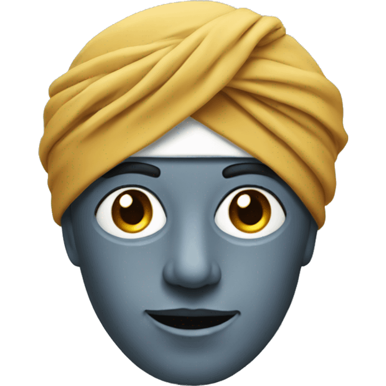 robot wearing turban emoji